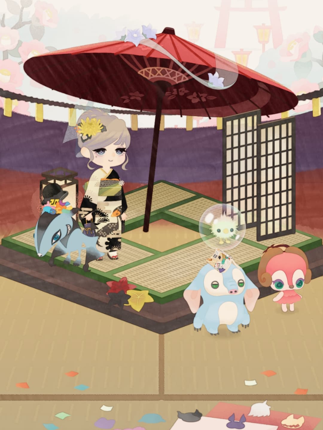 お花見と言いつつ花が目立たない