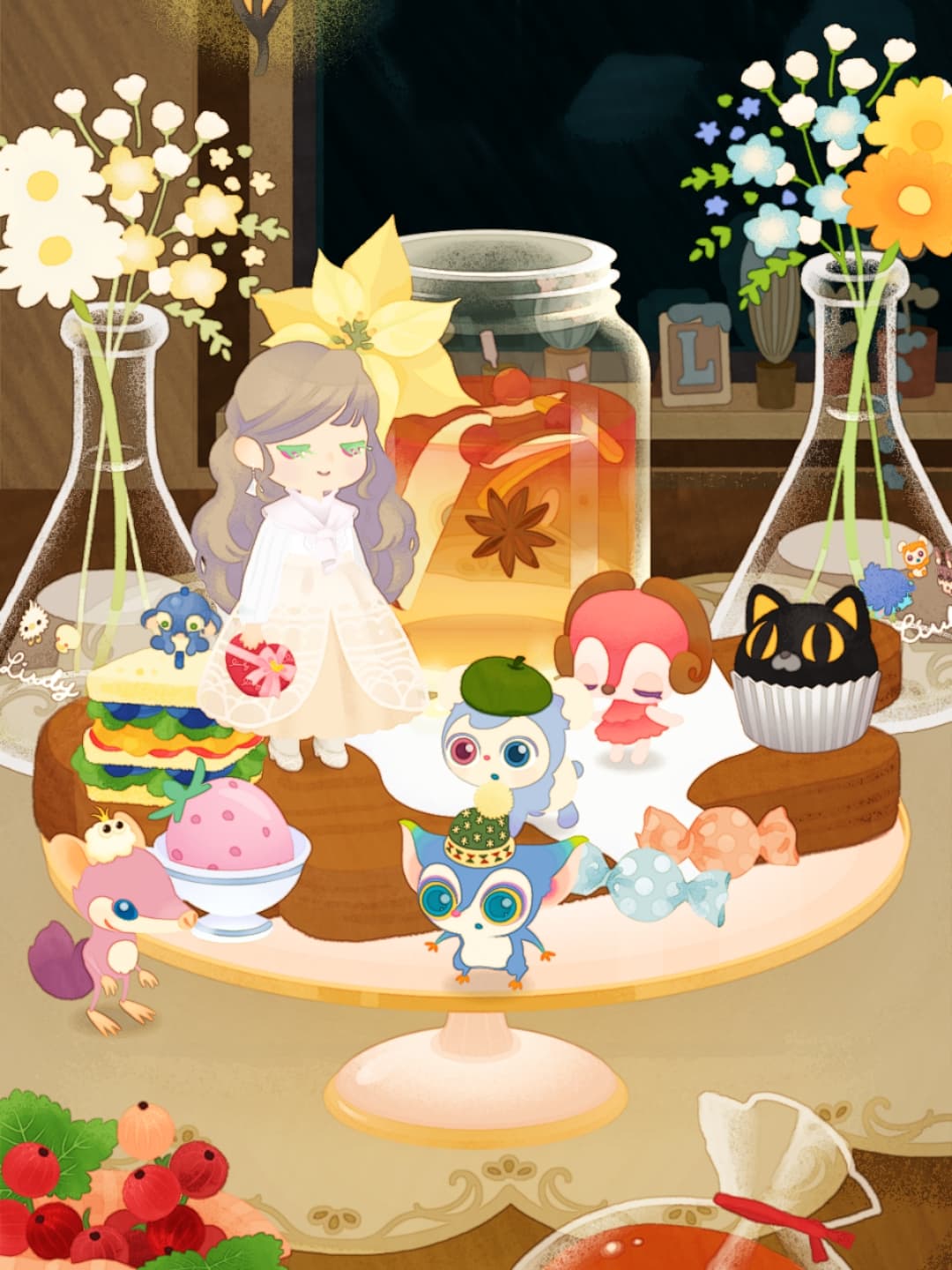 天井デコで悩みました