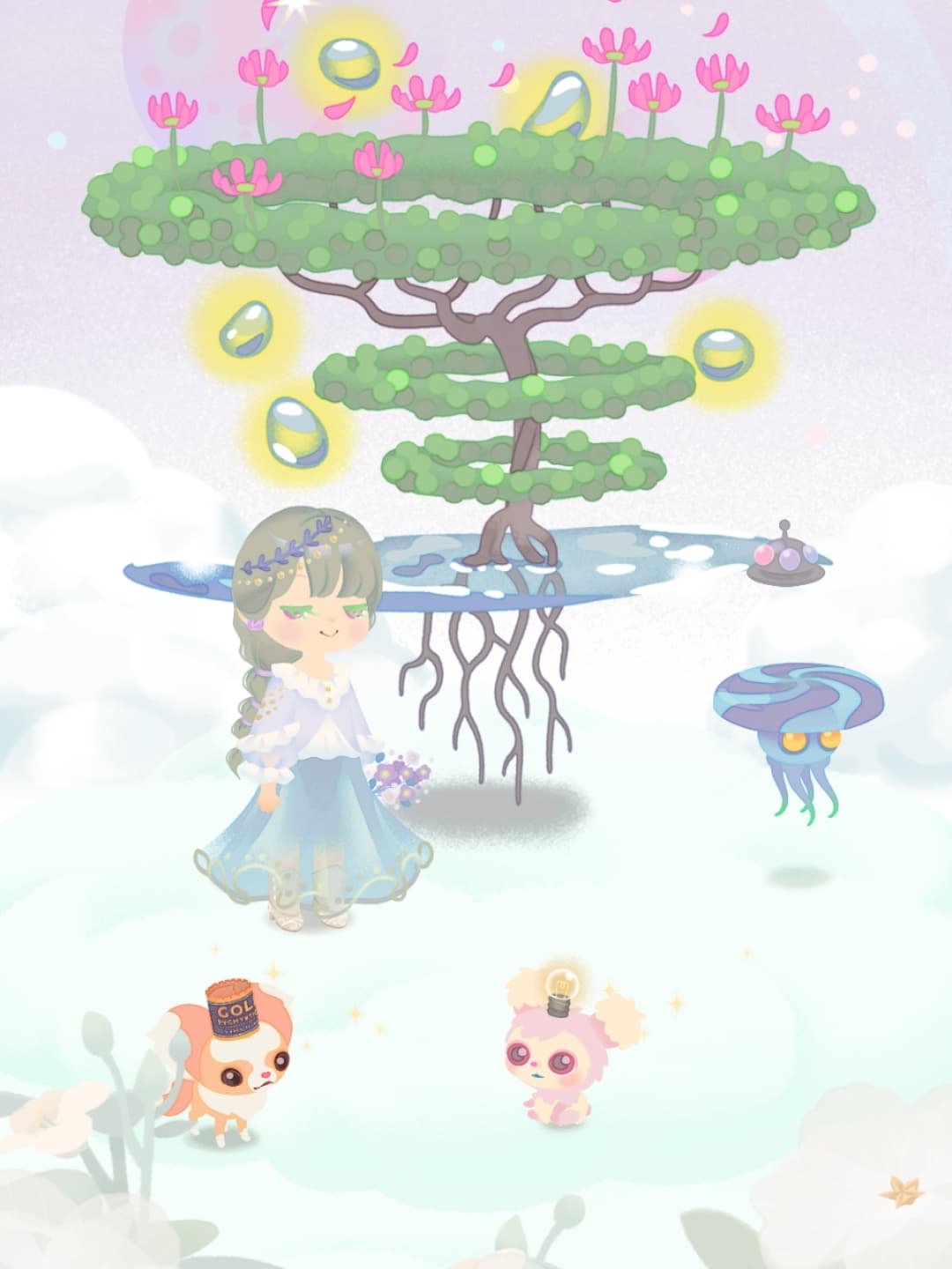 雲の上に花が咲いてるのがおかしいとかいいっこなし