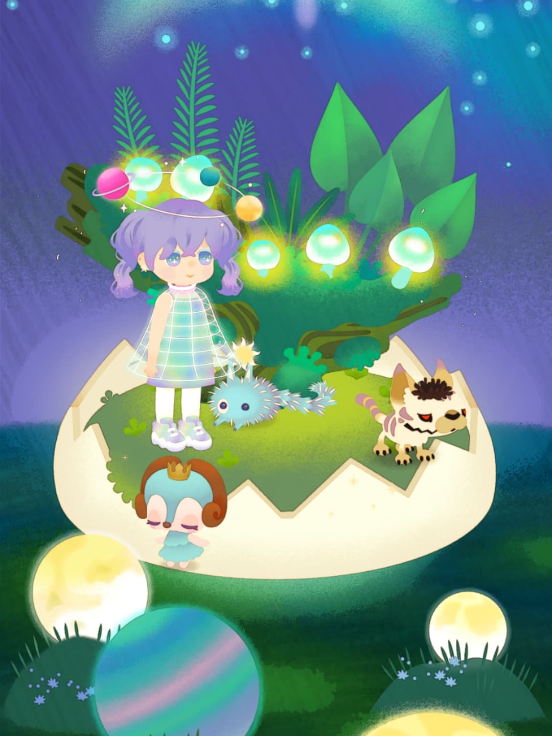 色合いが原生林の樹木と合いそうだったので