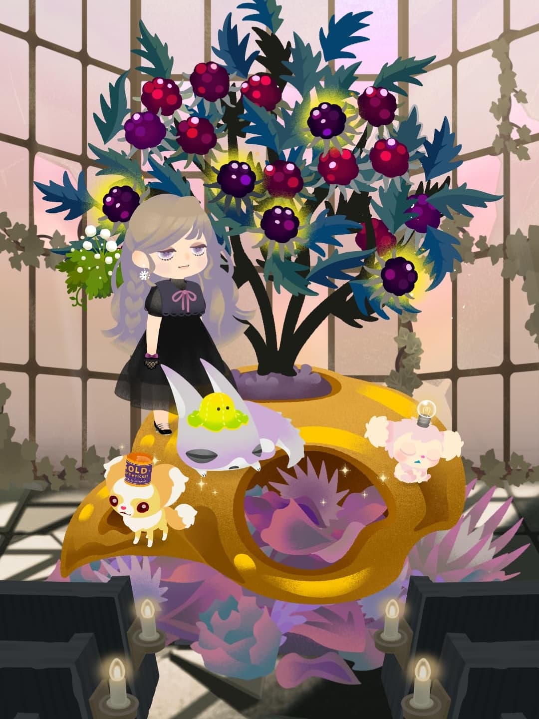 夕陽が射し込んでる感じ