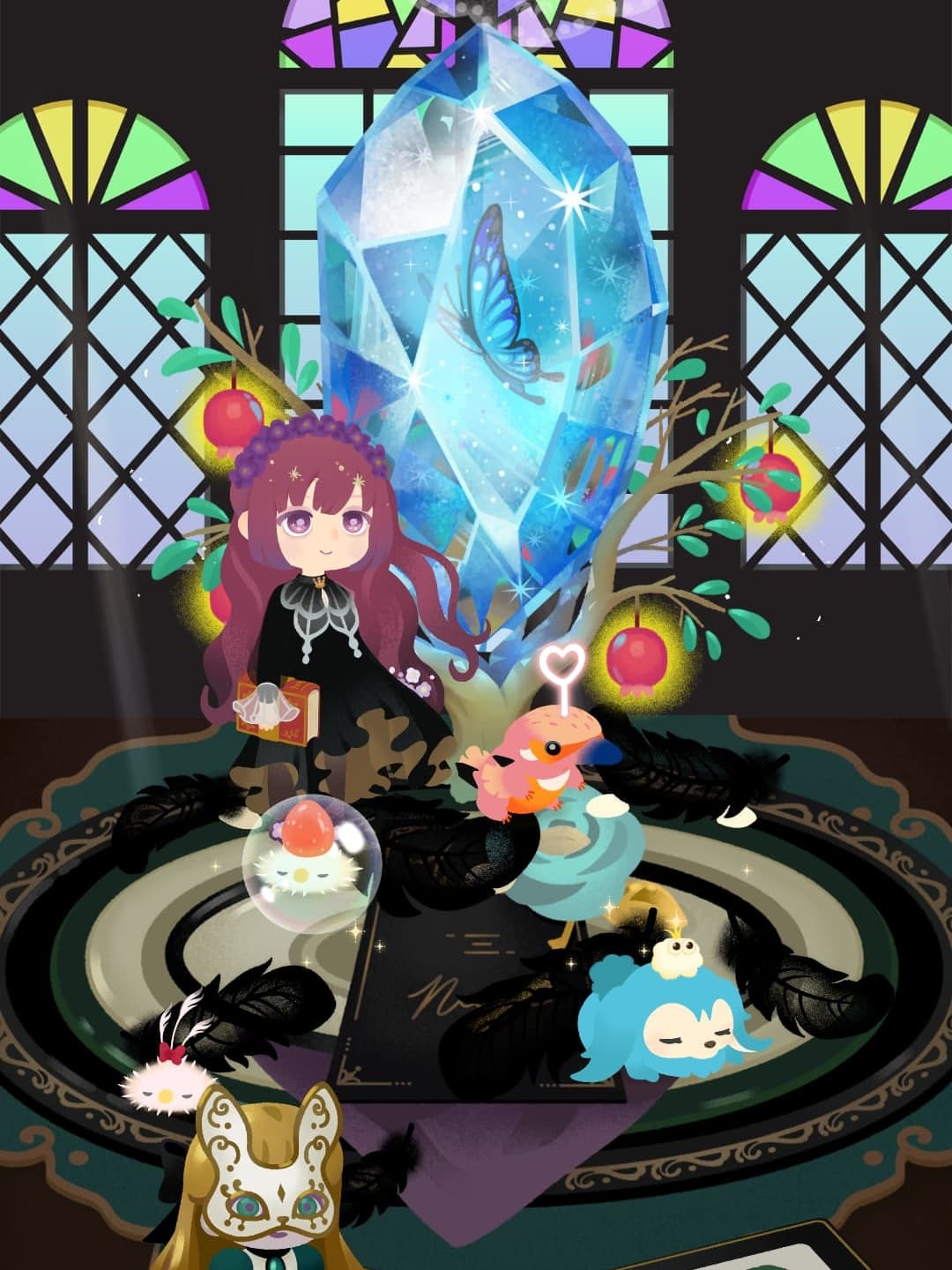 黒っぽい背景が木に似合う