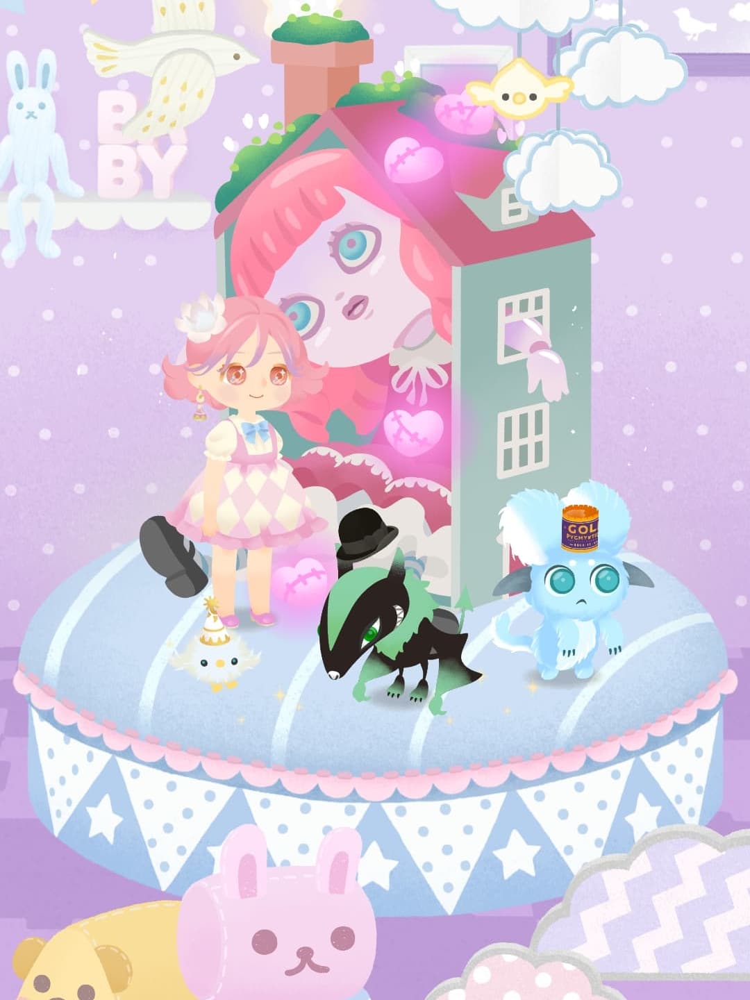 子供はこんなドールハウス見たら泣きそうだけど…