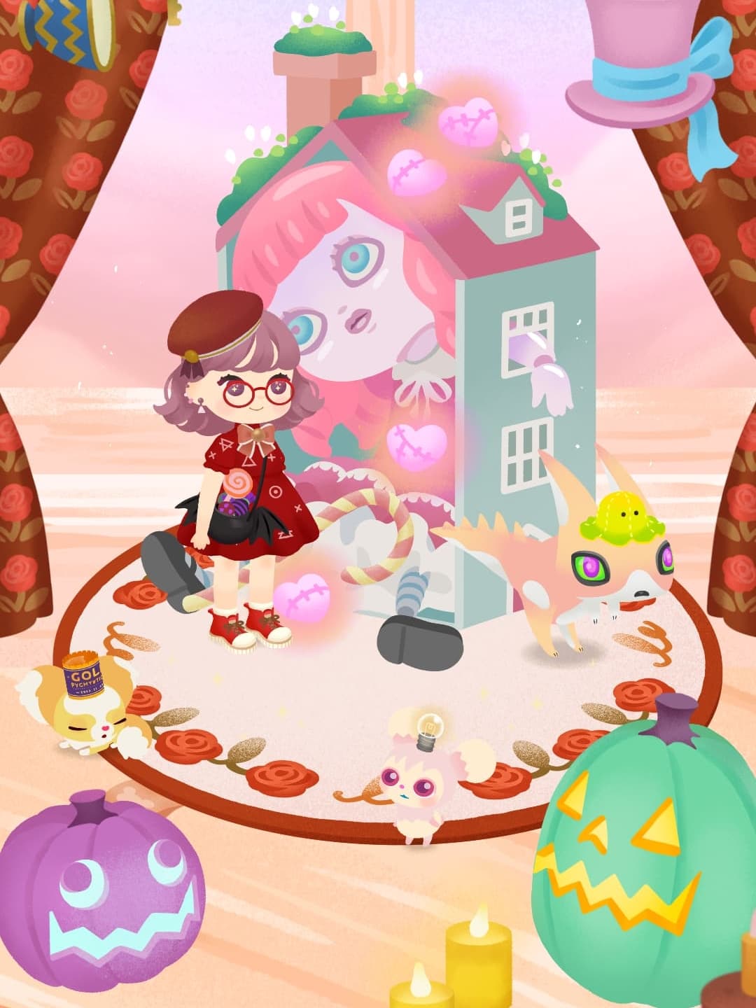 小物がハロウィンなだけ