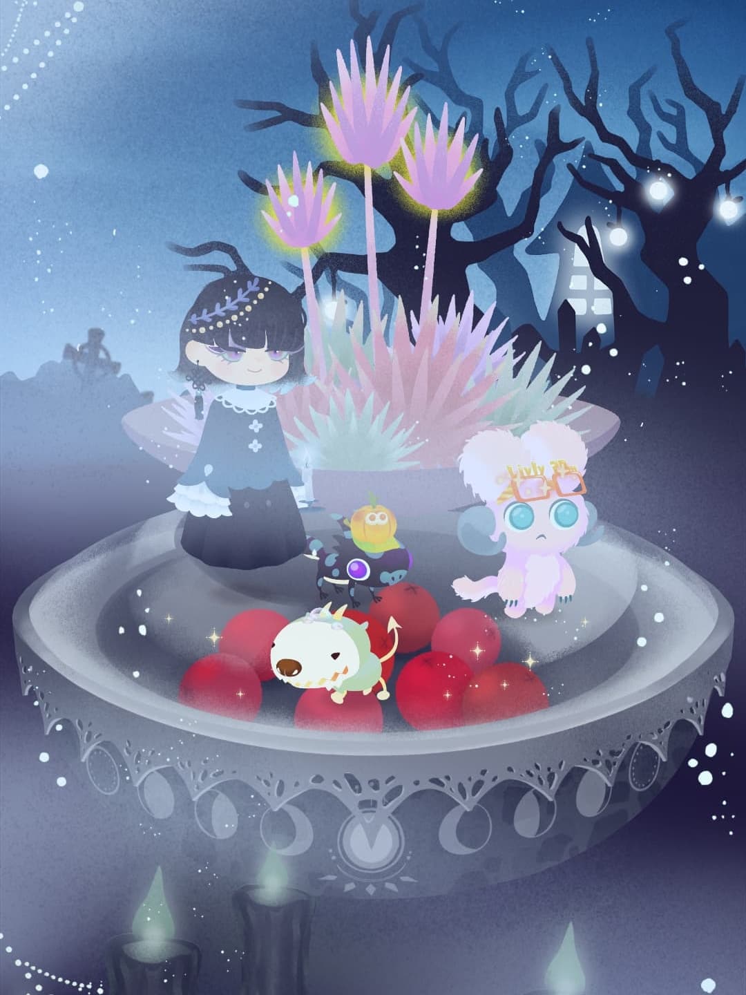 今回は暗めにしました