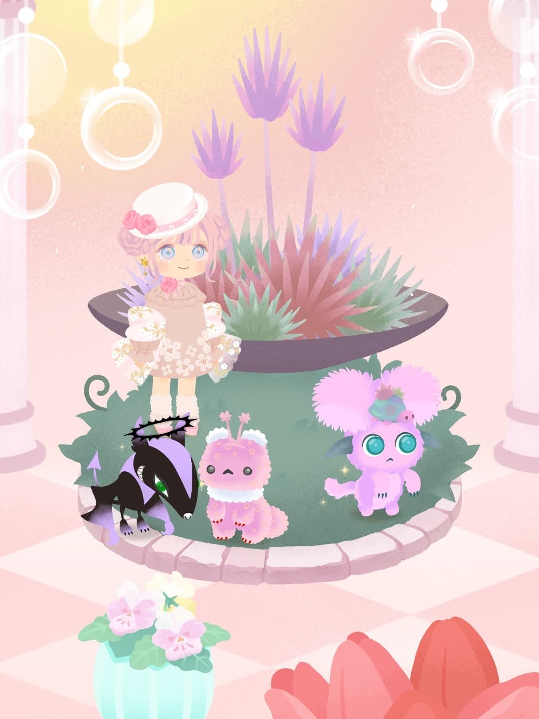 ピンクの内装のお城があるかどうかわからないけど