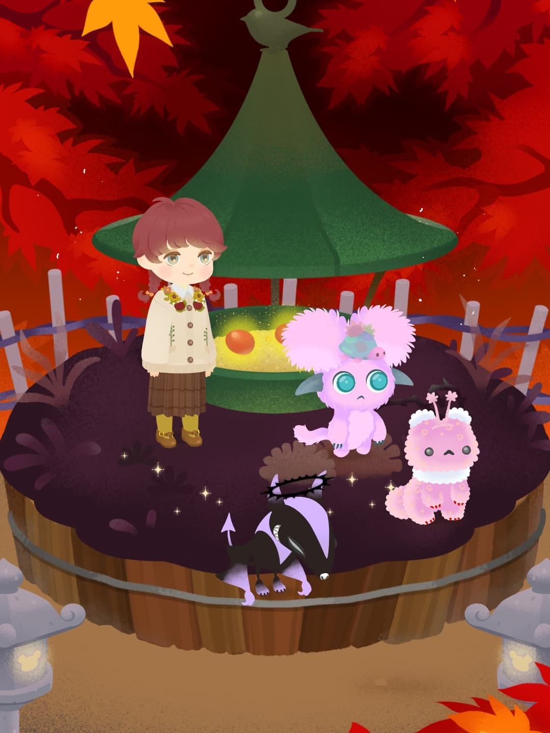 赤で連想するのが紅葉しかなかった