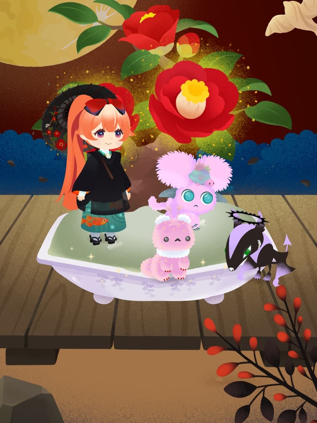 縁側と言いつつ家があるように見えないので…