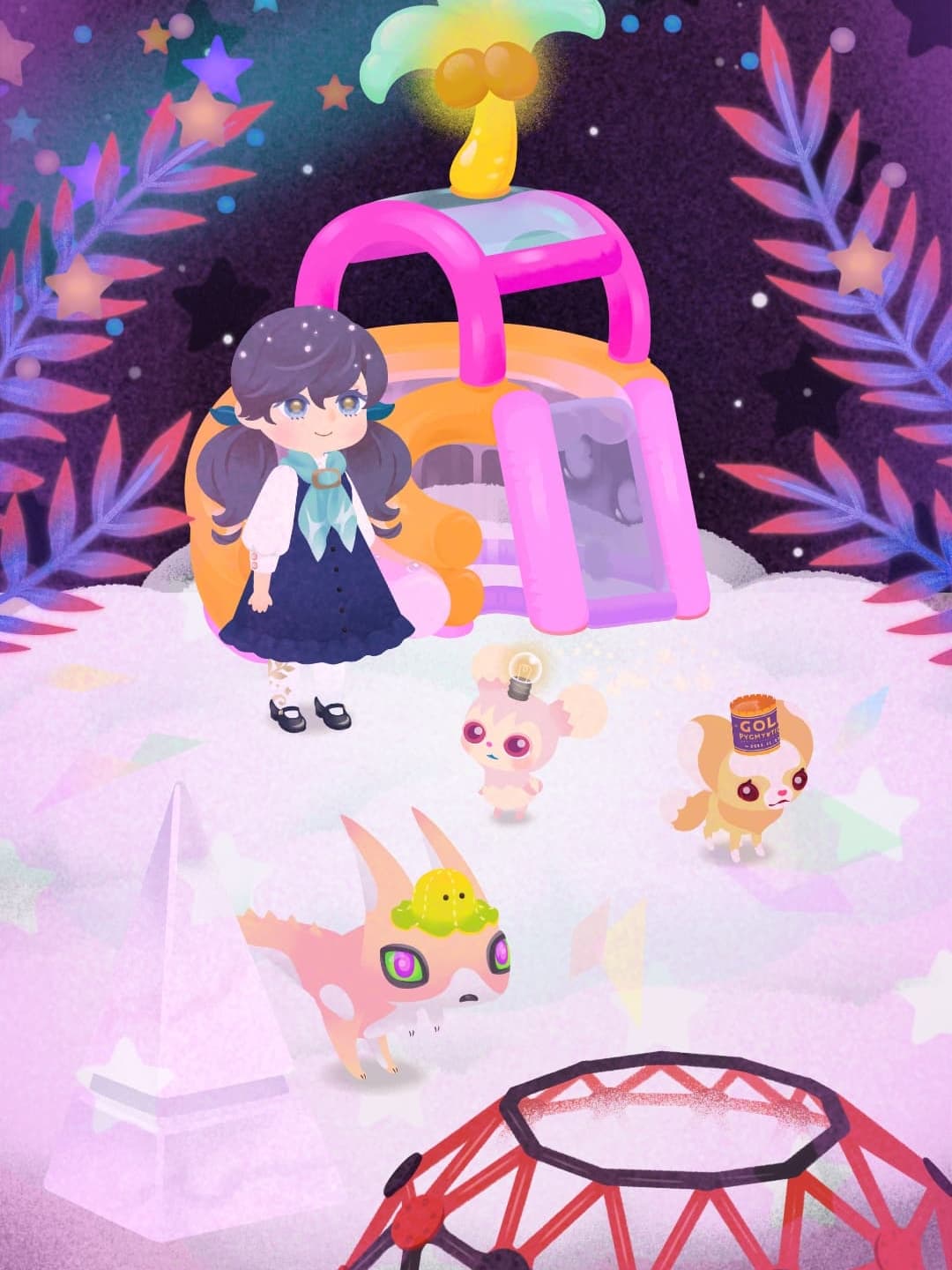 夜なのに雲の上は明るい