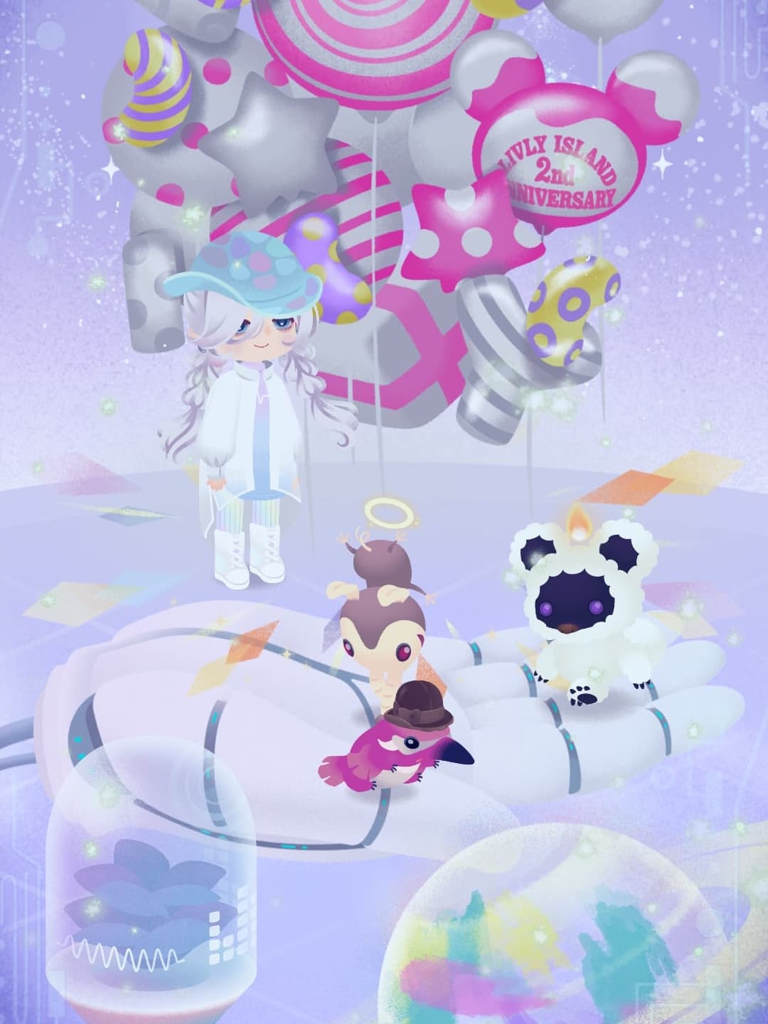 ホムもサイバーっぽくしました