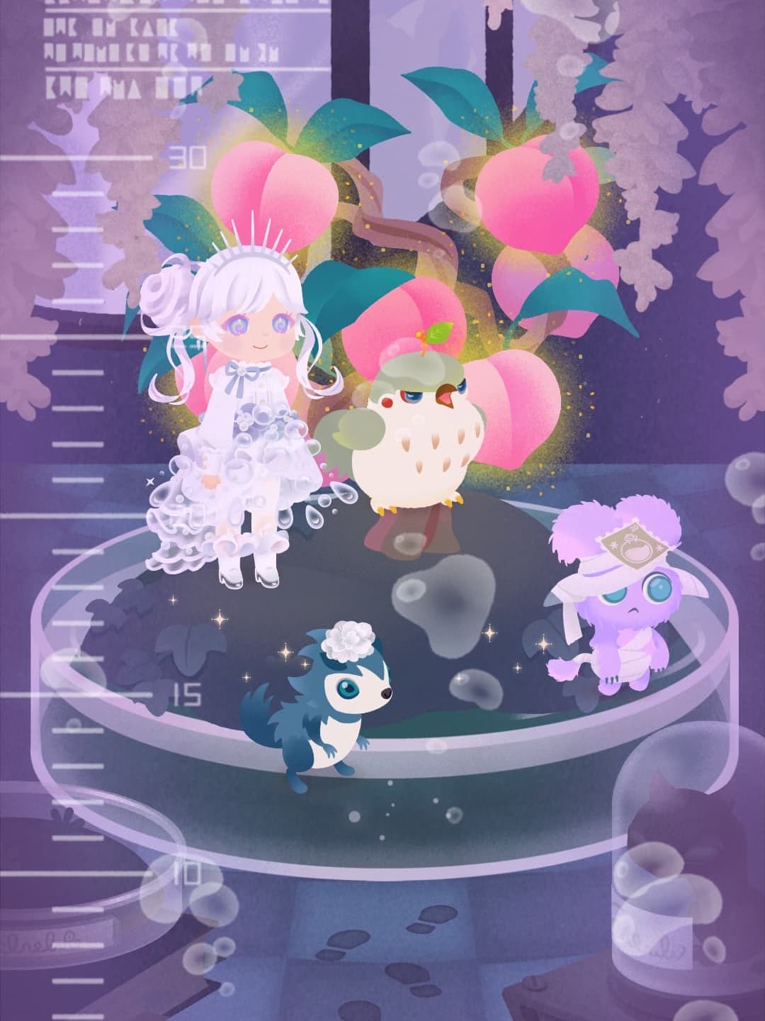 シャボンを飛ばそうかとも思いましたがやめました