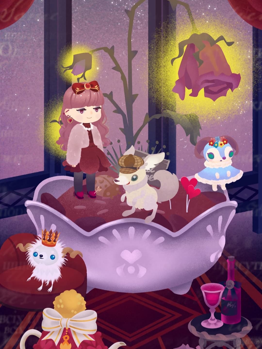 ツリーに色を合わせました