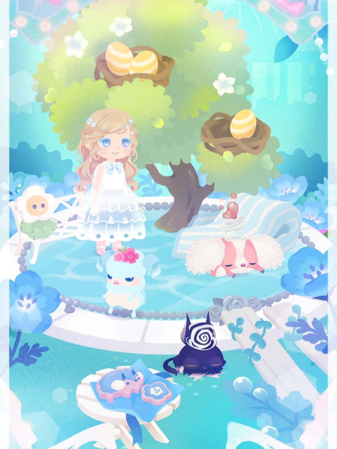 夏らしく涼しげ