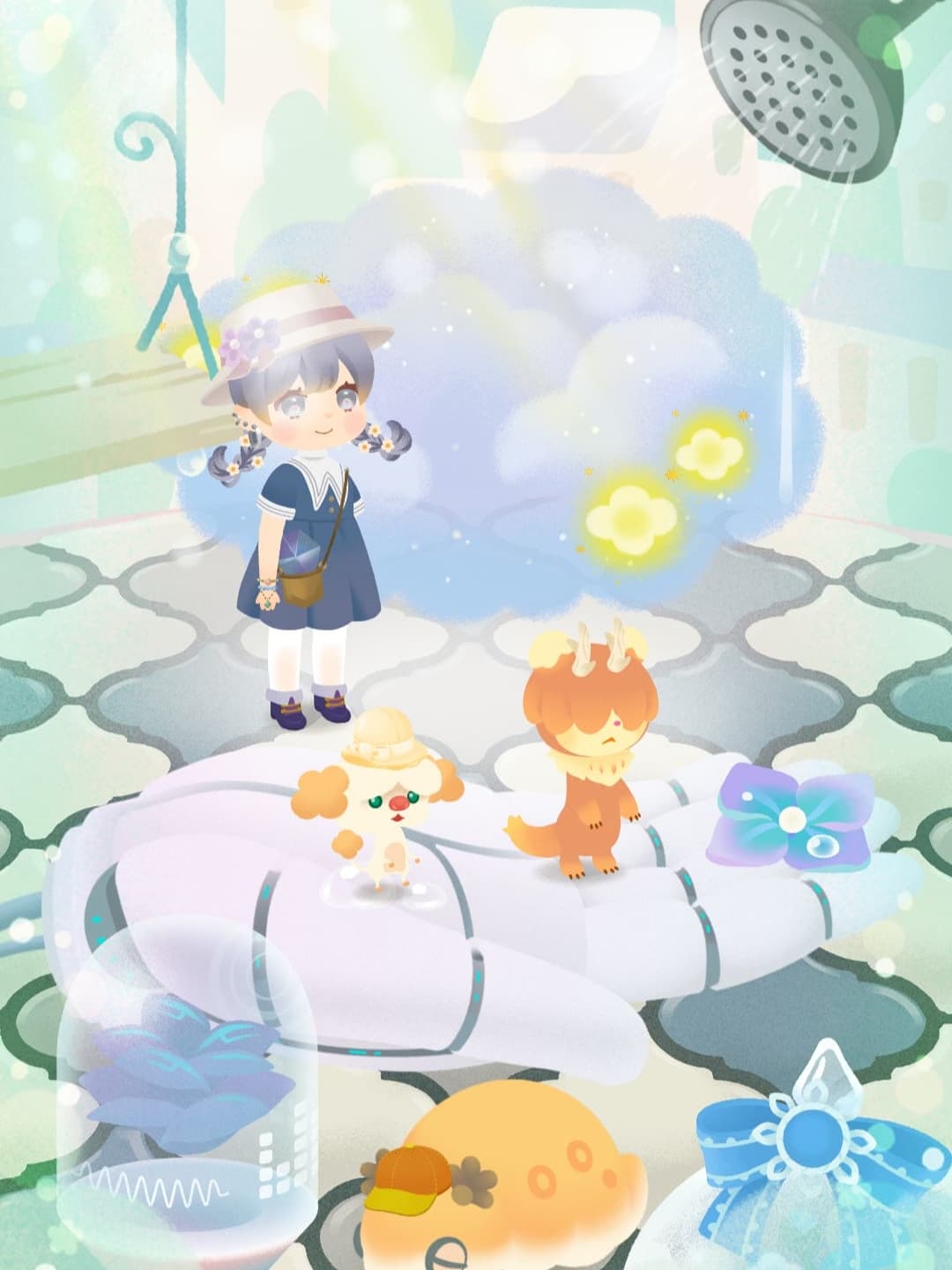 ツリーに水やり