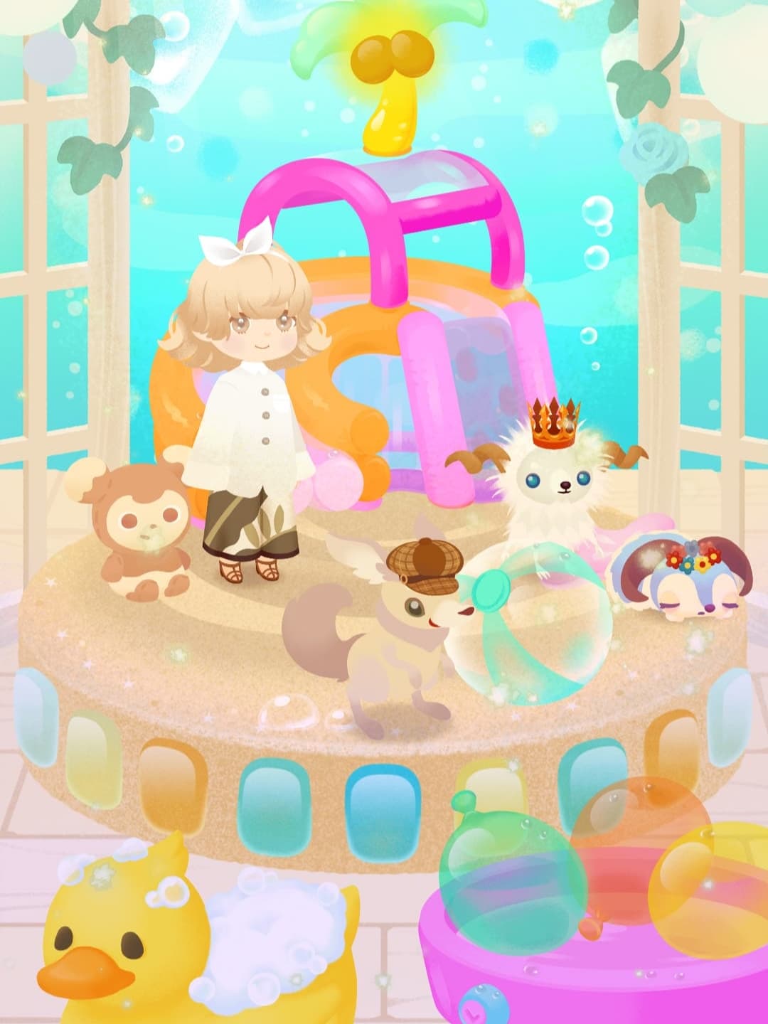 テラスのスライダー