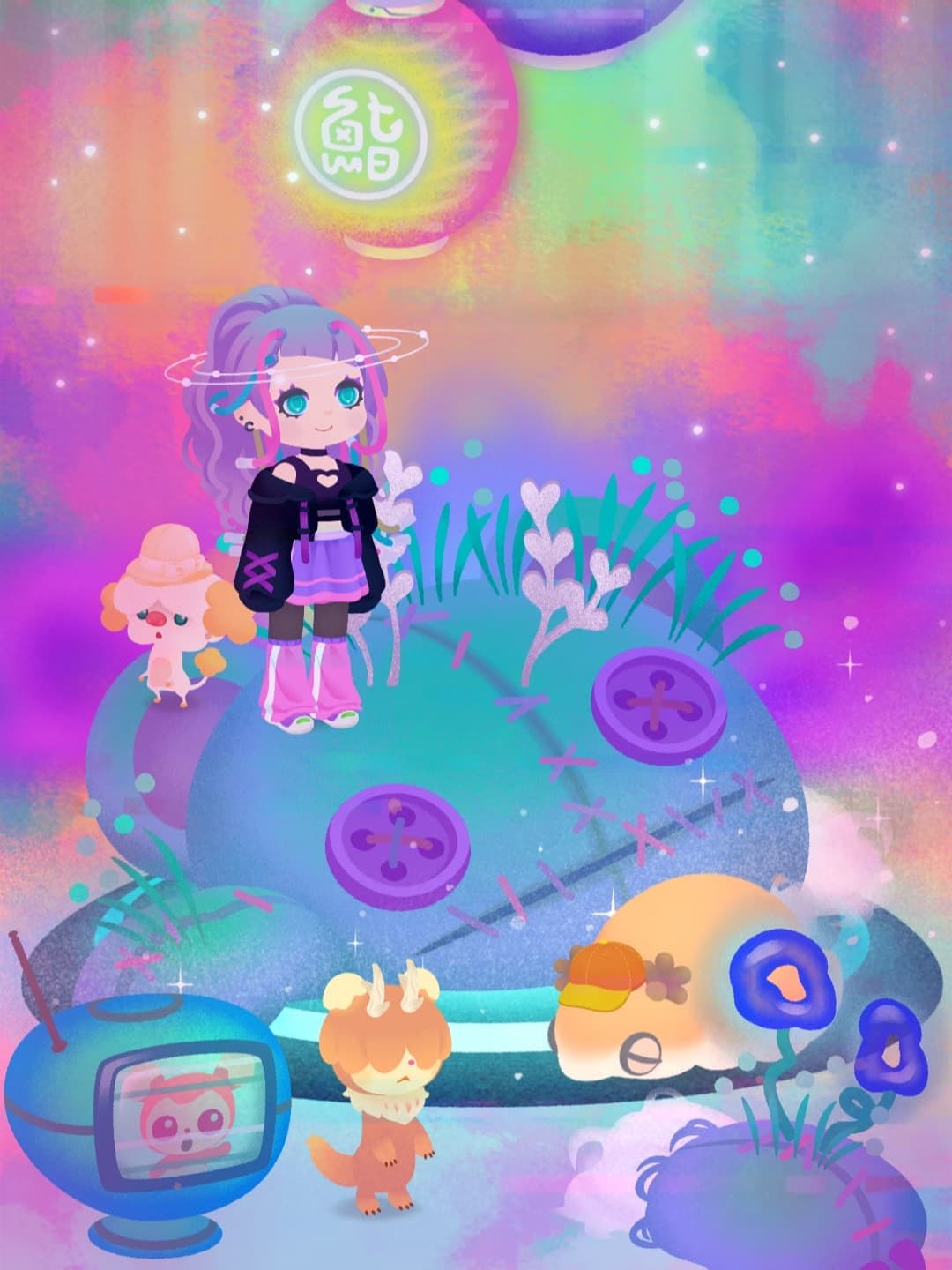 シンプルかつカラフル