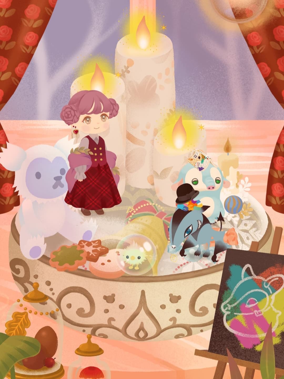 クリスマスっぽい部屋