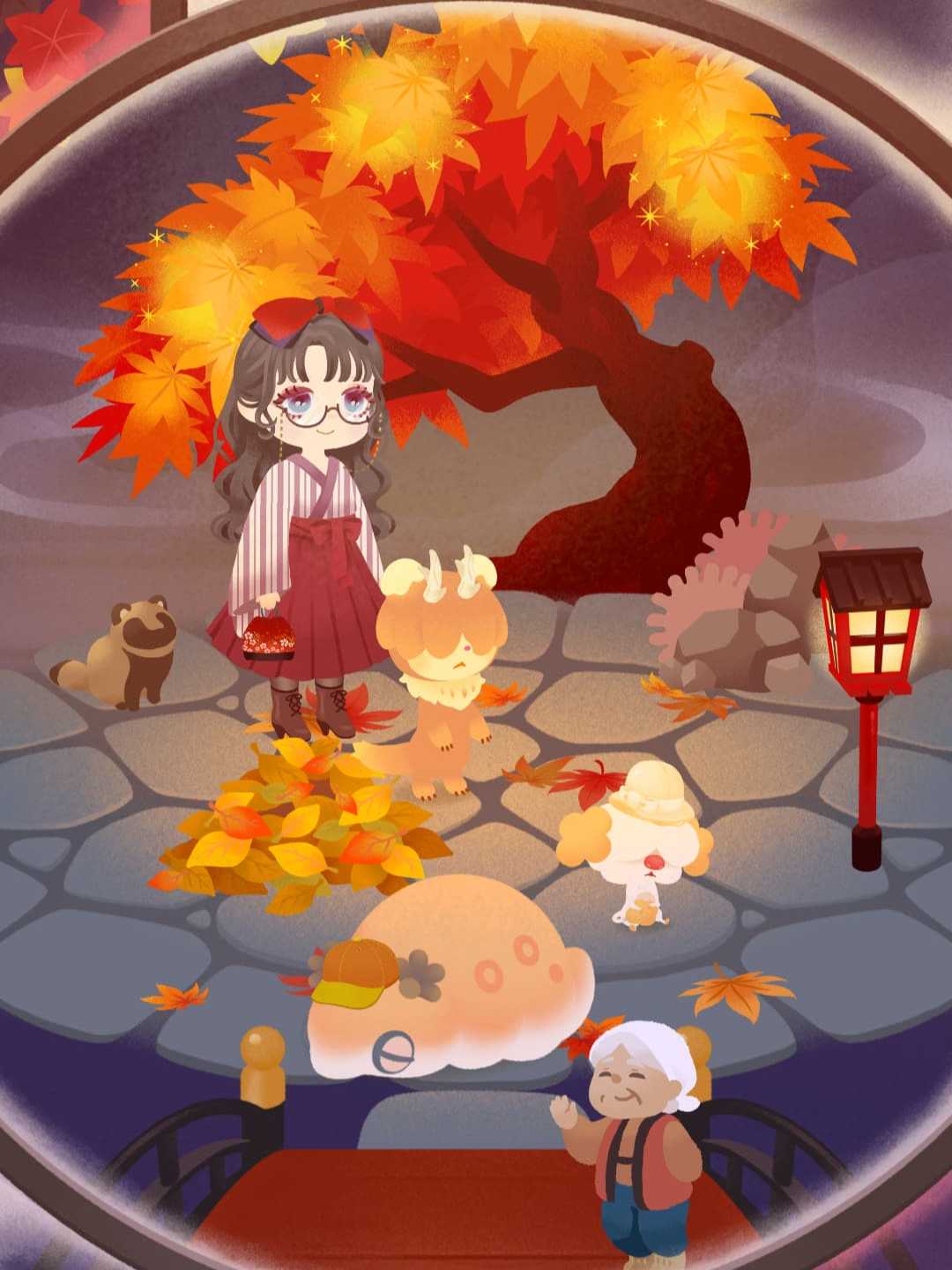 手を振るおばあちゃん