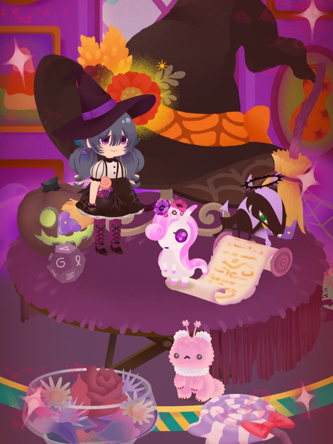 ハロウィンらしい部屋