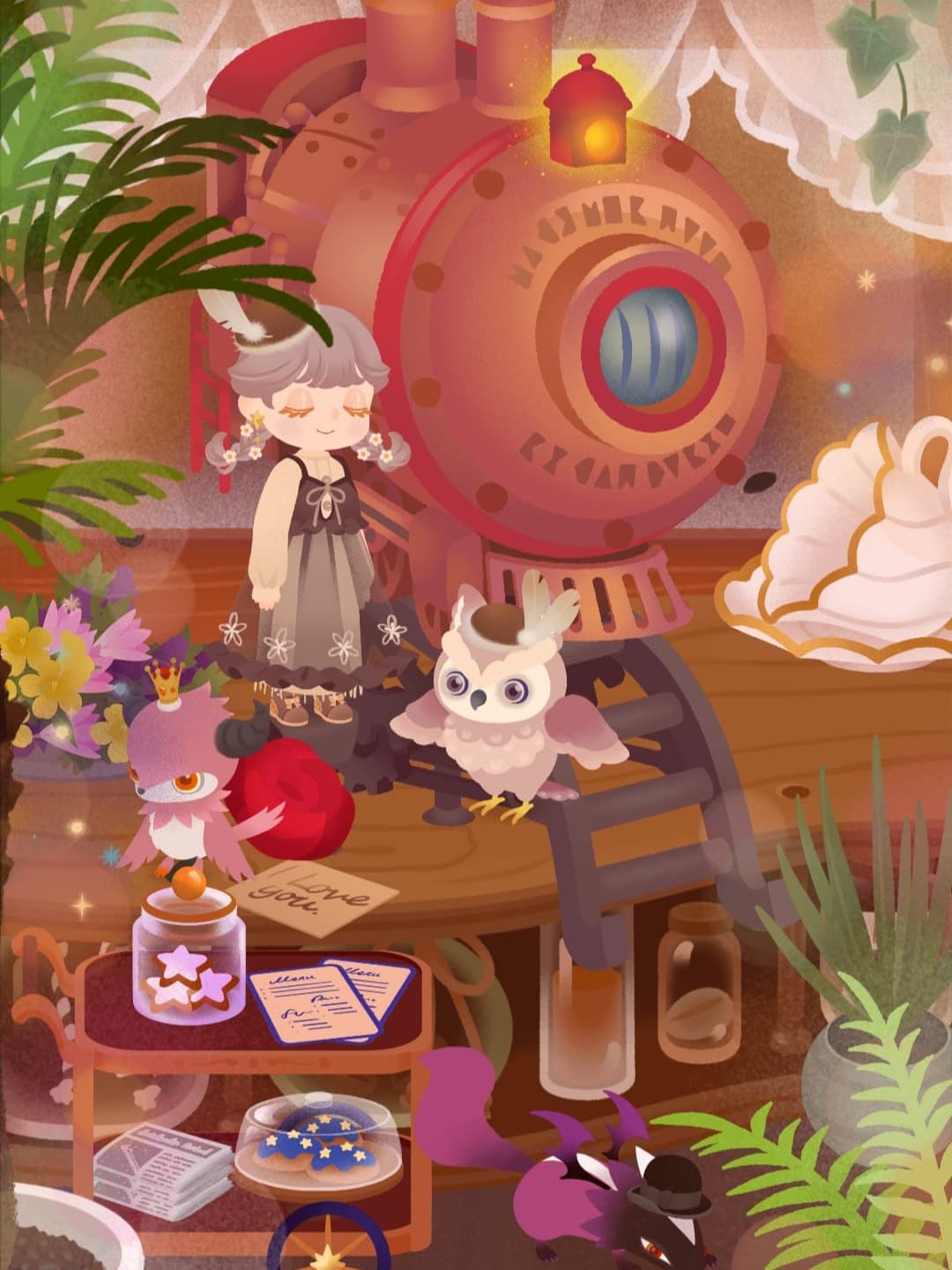 機関車オブジェ