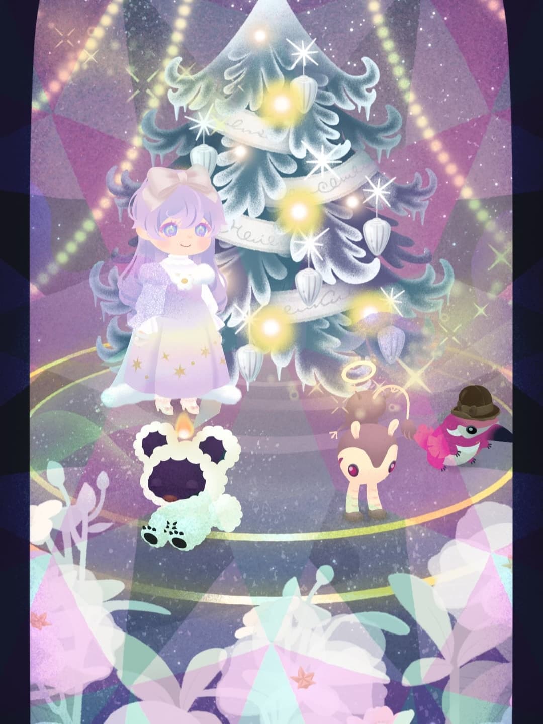 花園のクリスマスツリー