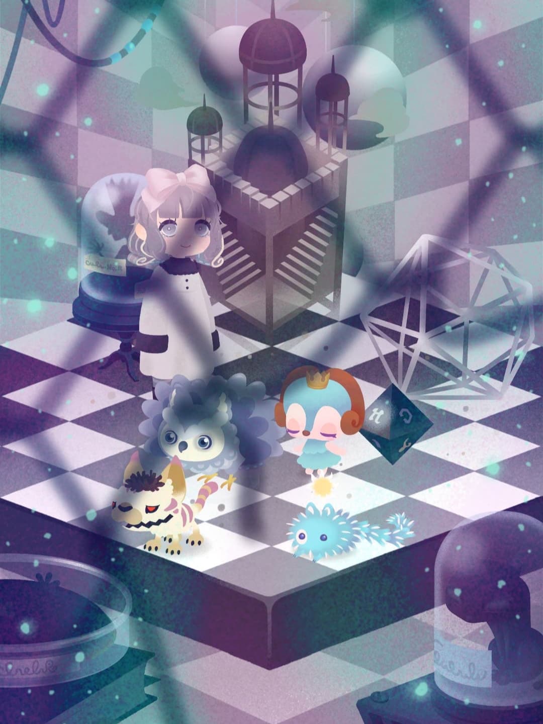 廃墟の向こうのオブジェ