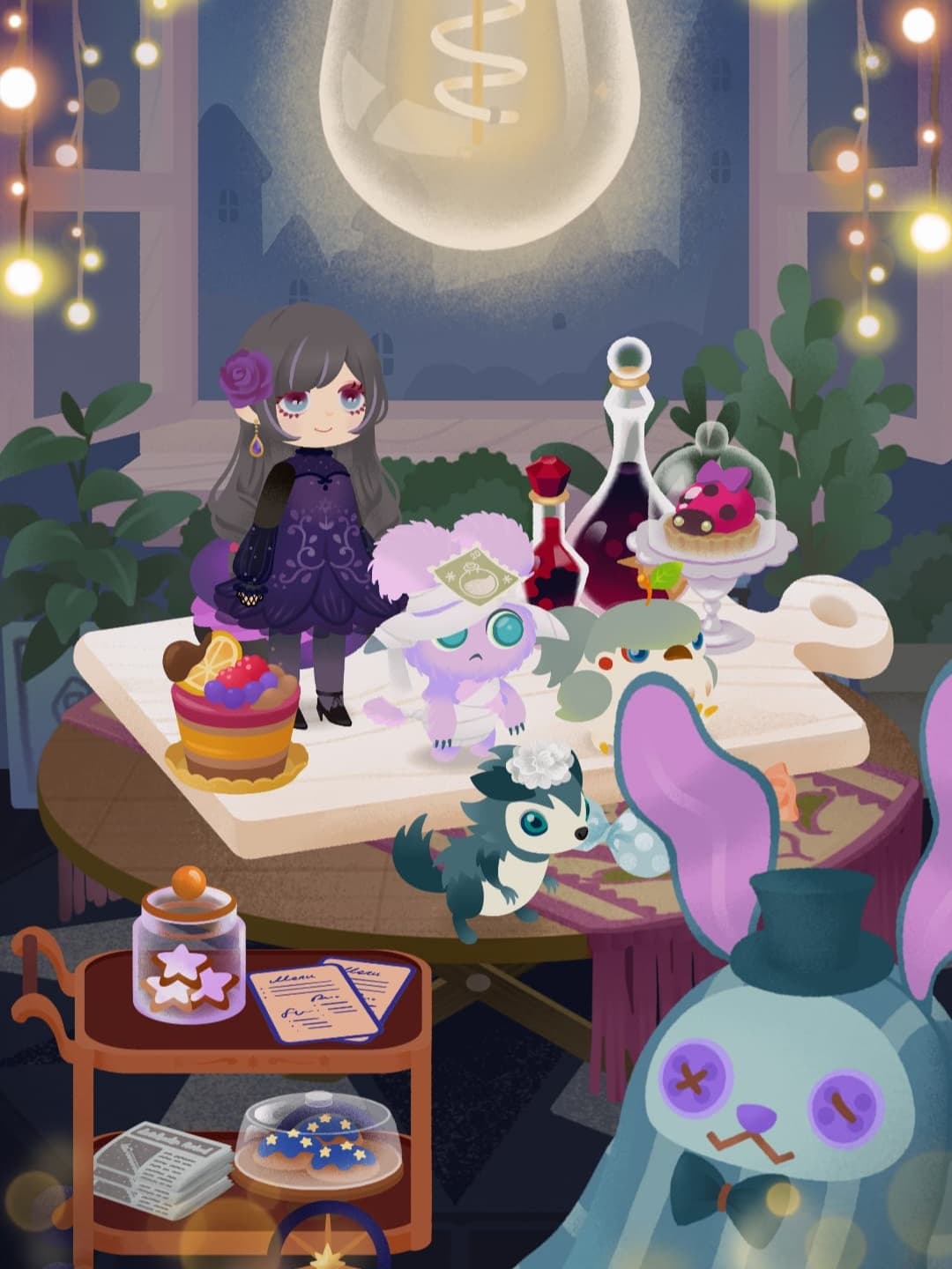 夜のパーティー会場