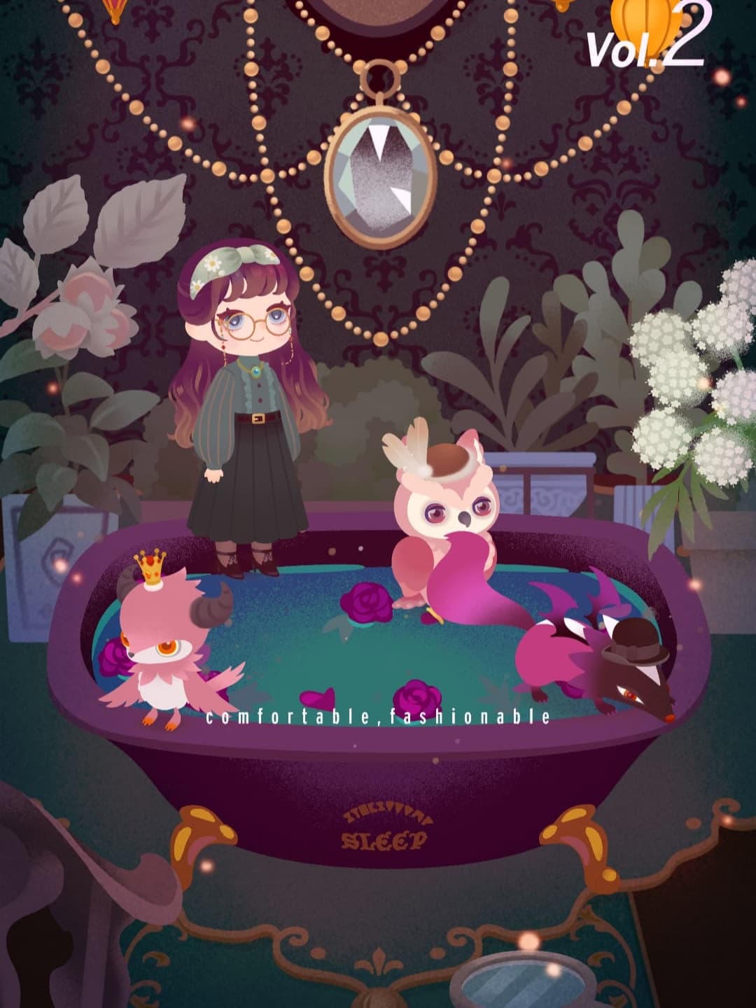 薔薇風呂のある部屋