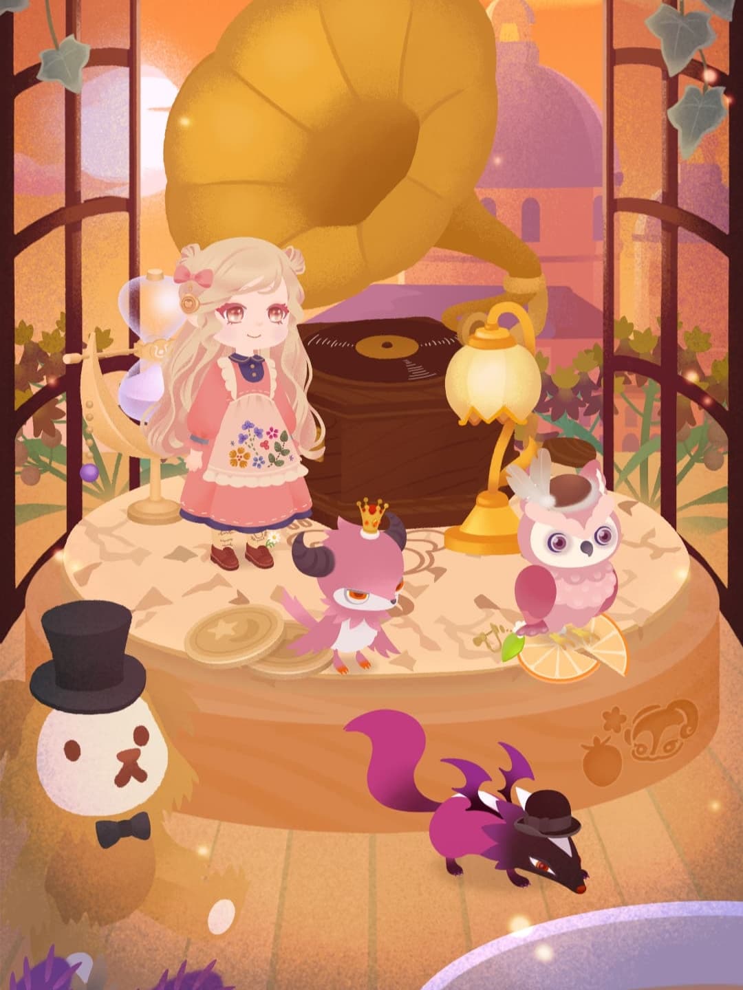 テラスで音楽鑑賞