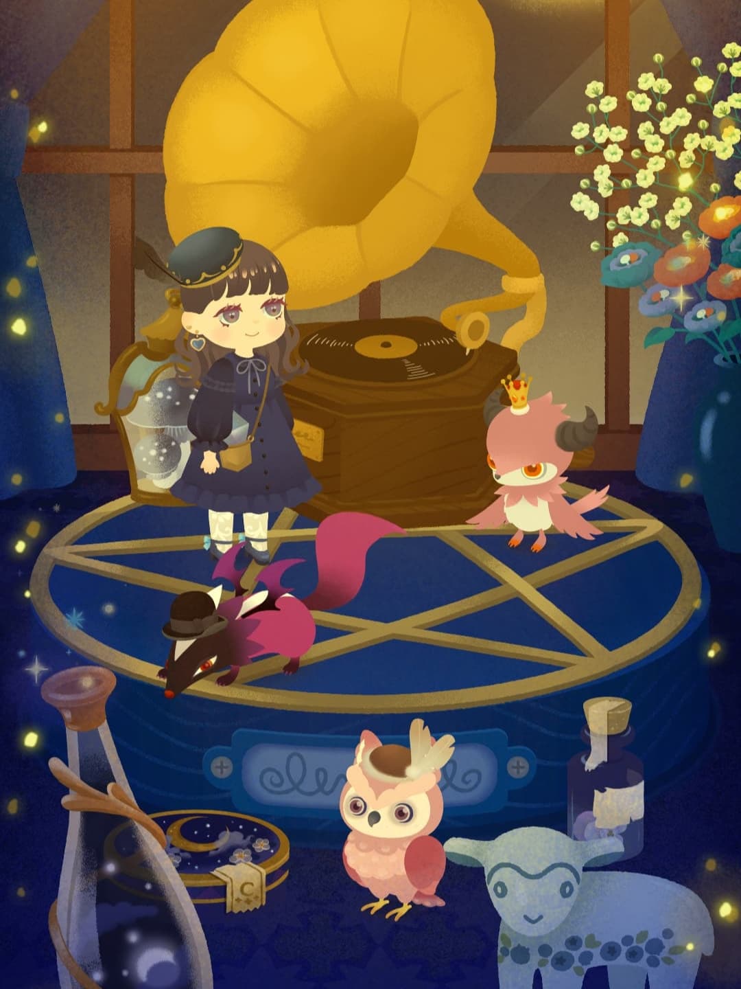 月あかりと蓄音機