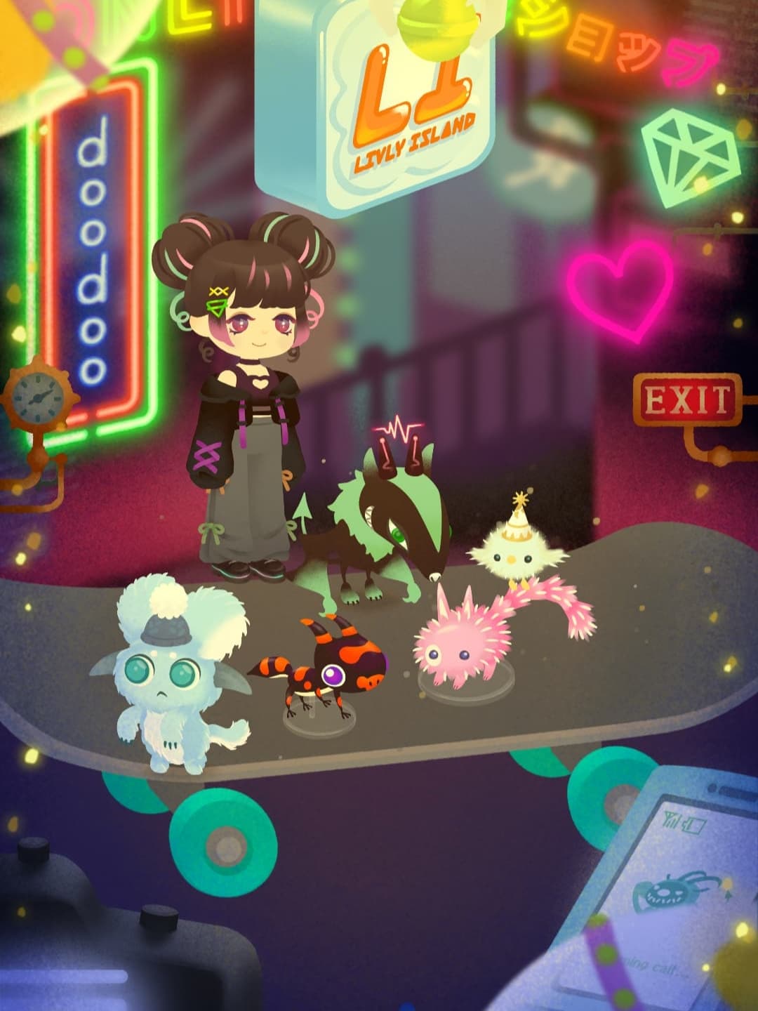 ストリートにあるコンビニ看板