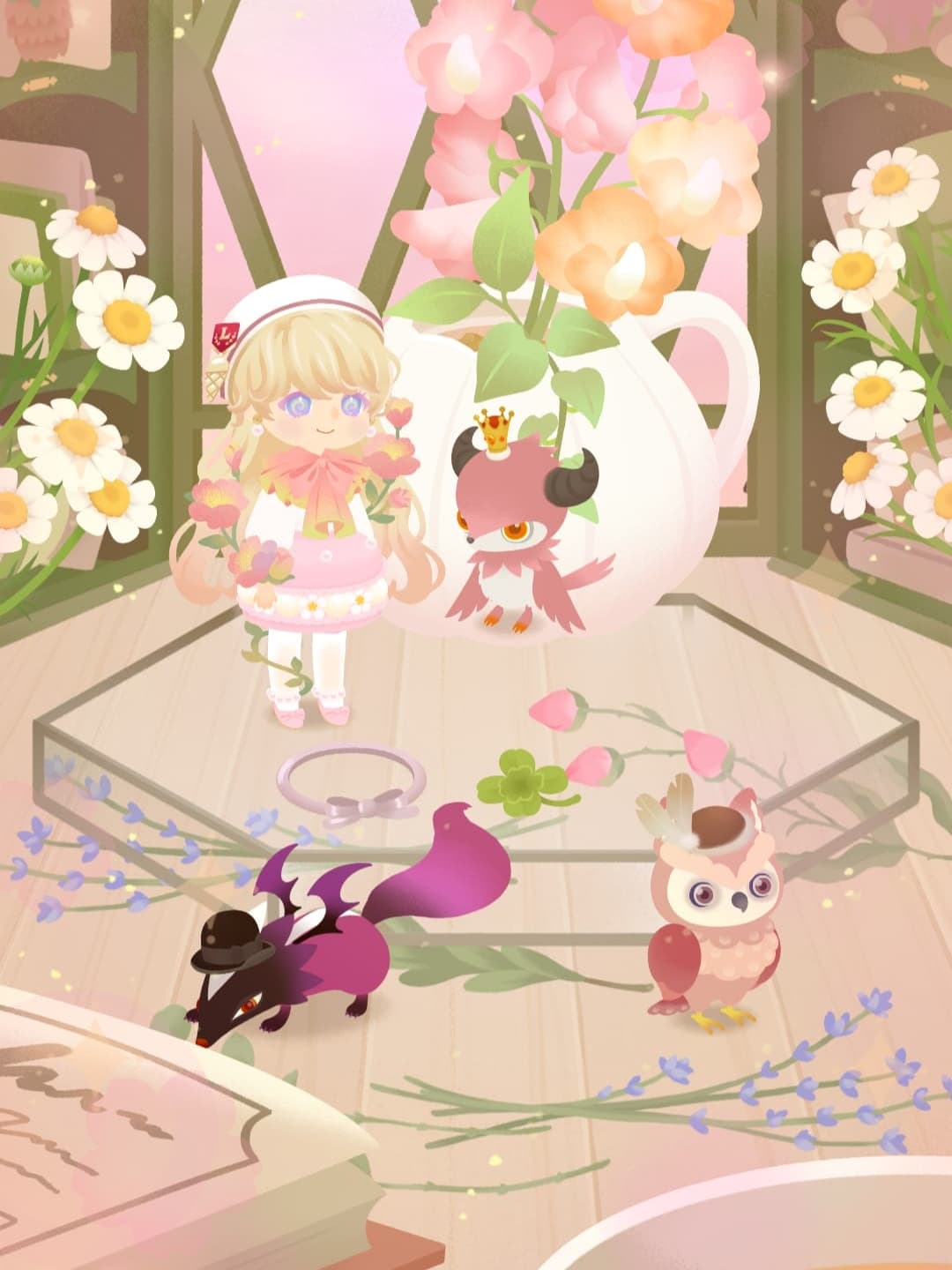 花だらけの部屋