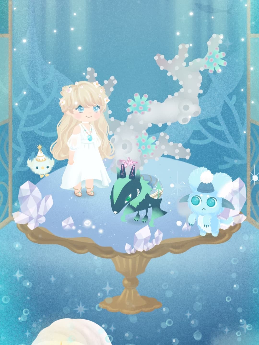海中っぽい部屋