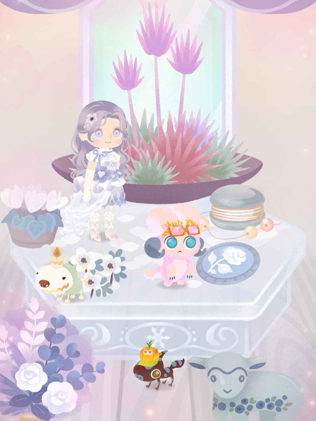 鏡のある部屋